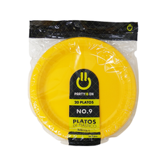 Platos de plástico #9 - Party Is On - 20 Pzas