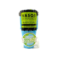 Vasos de Plástico Bio - Party Is On - 20 Piezas
