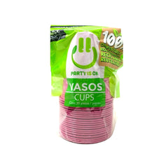 Vasos de Plástico Bio - Party Is On - 20 Piezas