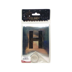 Banderín Plateado "Happy New Year"