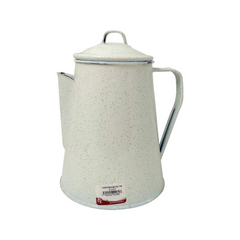Cafetera de peltre color blanco 2 L