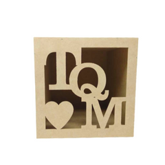 Caja calada 25 x 25 San Valentín