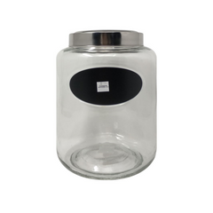 Frasco de vidrio con blackboard - BH Cristalería y Regalos