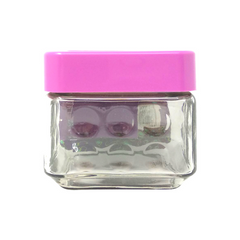 Pote de vidrio con tapa morada Cisper - 820 ml