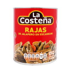 Rajas de Jalapeño - La Costeña - 2.9 kg