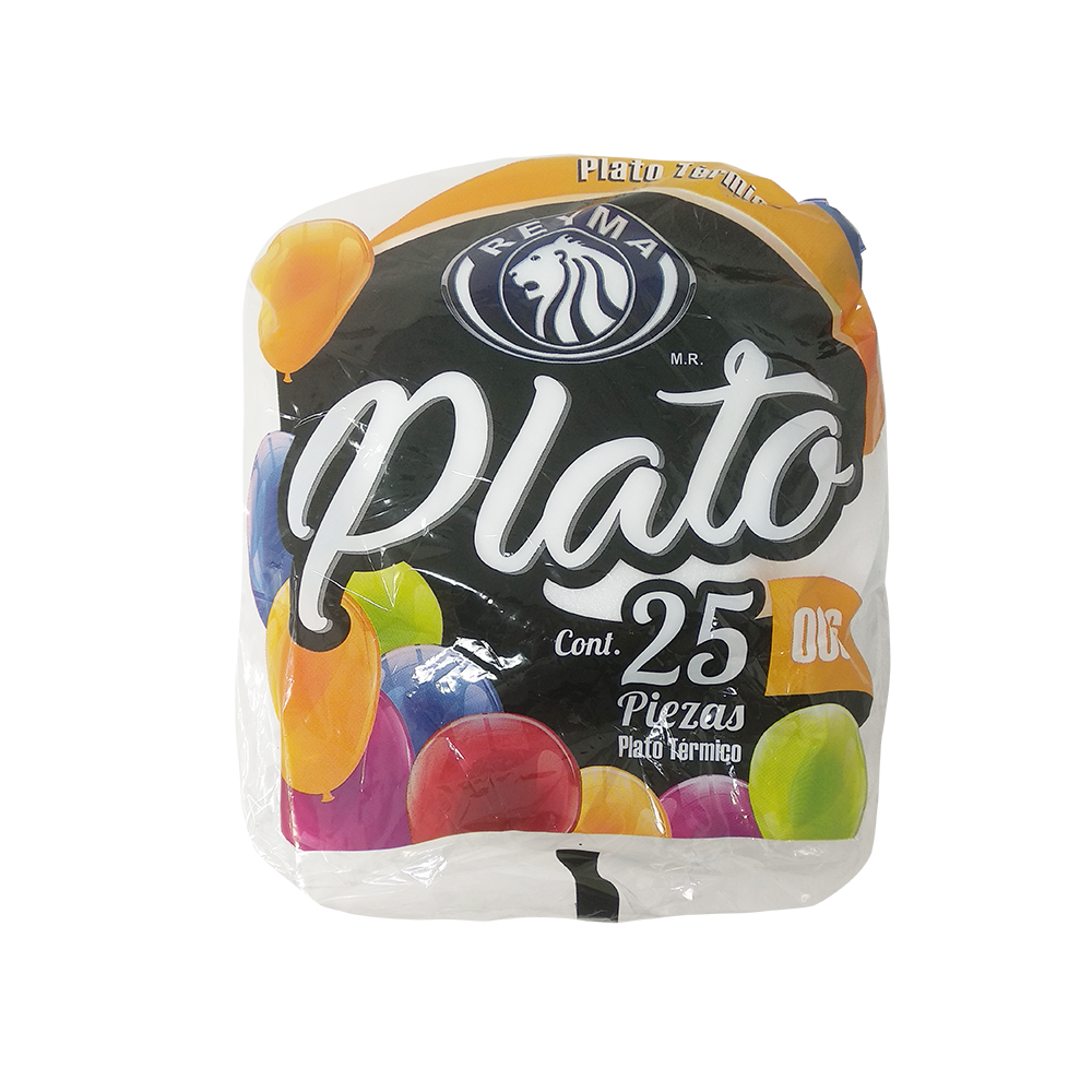 Pastelero Plato Pozolero Desechable Reyma Precio Plato Térmico 006