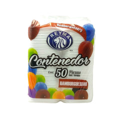 Contenedor Hamburguesero - Reyma - 50 piezas
