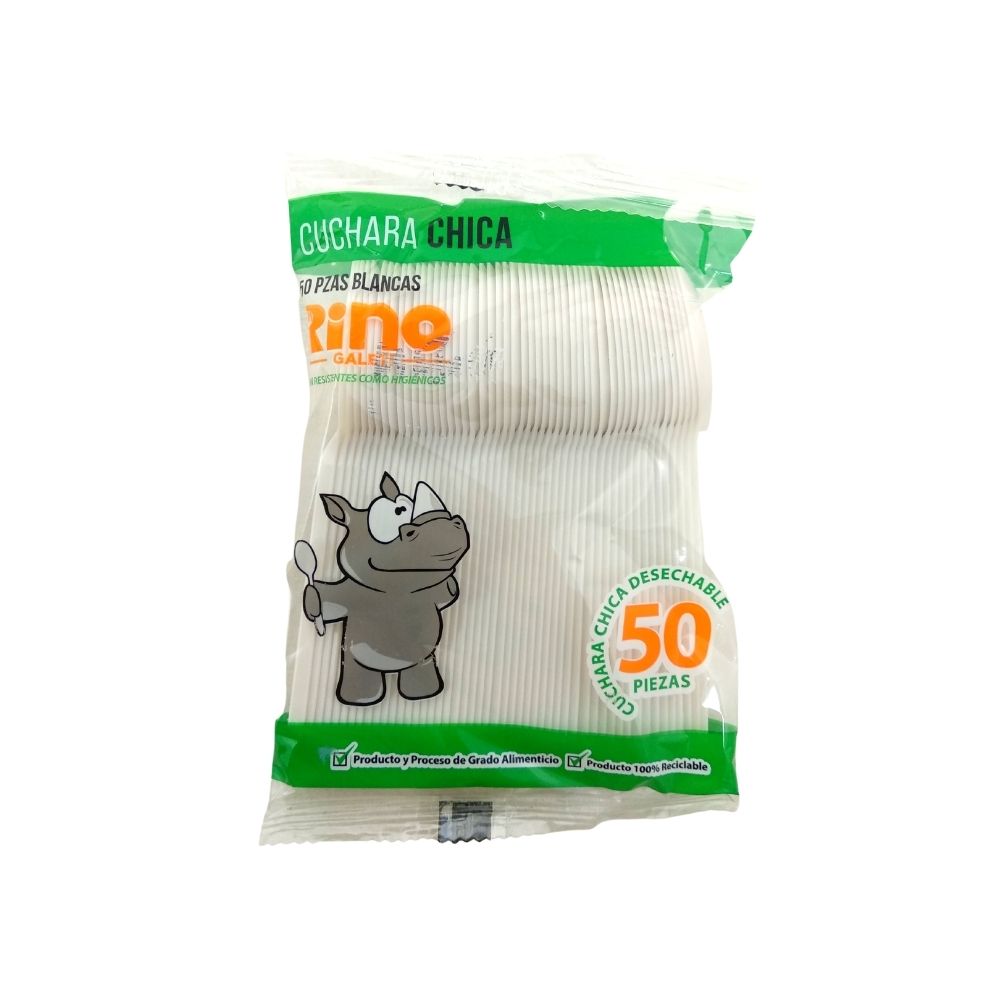 Tenedor Pastelero De Plastico Desechable Chico 50 Piezas