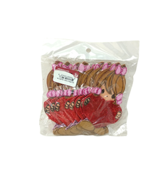 Niña con corazón de foami San Valentín 10 Pzas