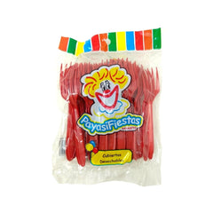 Tenedor Chico de Colores - Payasifiestas - 50 Piezas