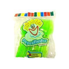 Tenedor Mediano Neón - Payasifiestas - 25 Piezas