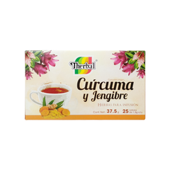Cúrcuma y Jengibre - Therbal - 25 sobres