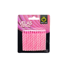 Velas Espiral Party Is On 24 Pzas