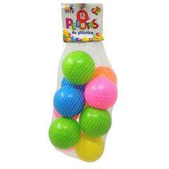 Pelotas de plástico - 12 piezas