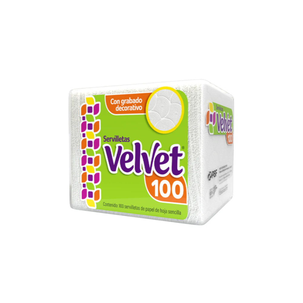 Servilletas Velvet 100 Pzas