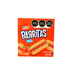 Barritas de Fresa - Marinela - 12 piezas