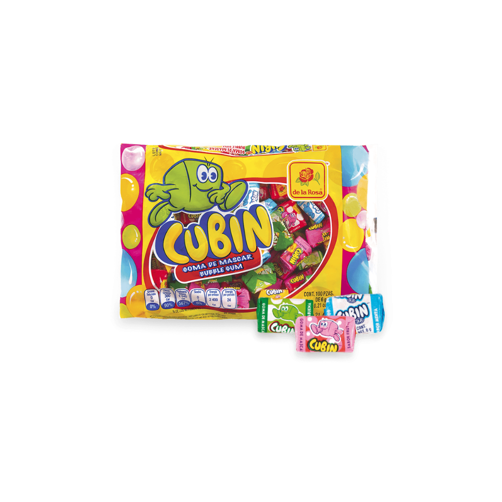 Cubín Chicle Bomba - De La Rosa - 100 piezas