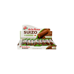 Chocolate con almendras estilo suizo - De La Rosa - 16 piezas