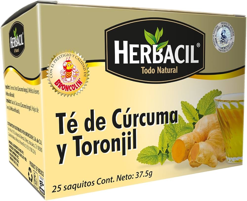 Té de Cúrcuma y Toronjil - Herbacil - 25 Piezas