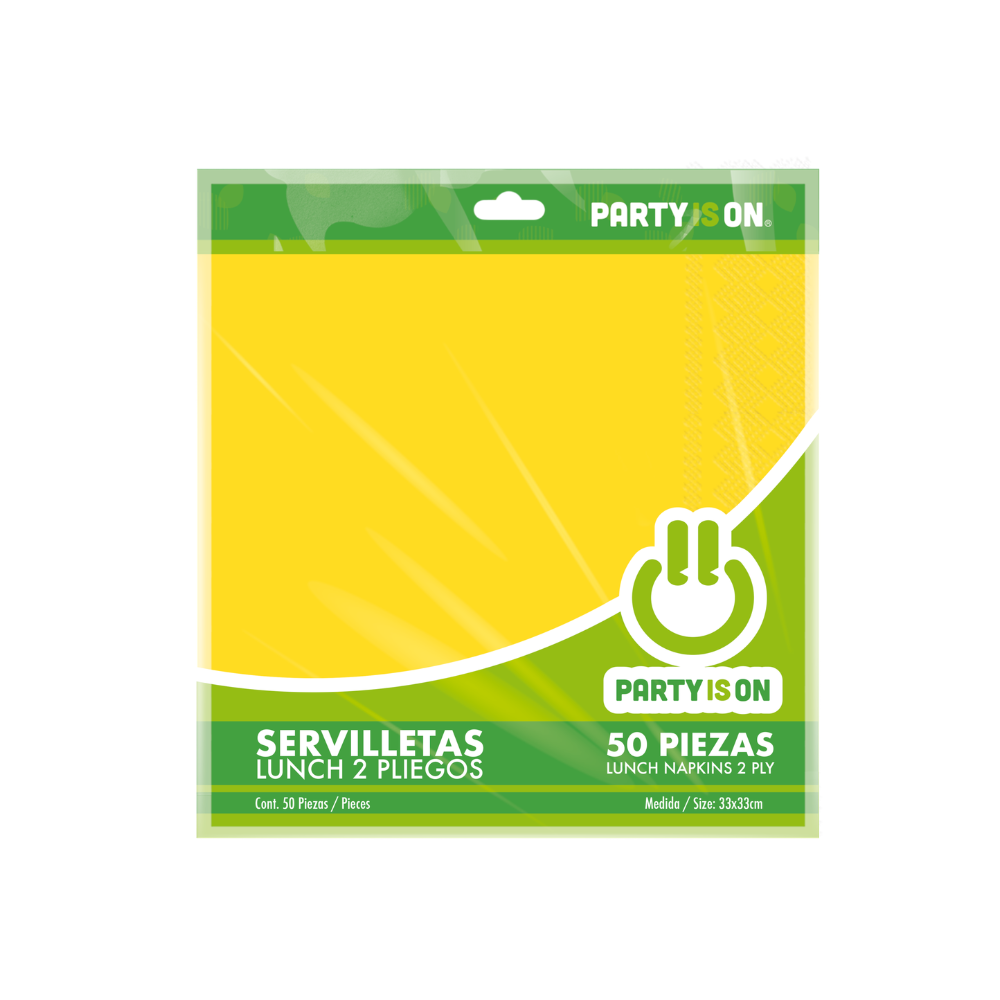 Servilletas Lunch - Party Is On - 50 Pzas