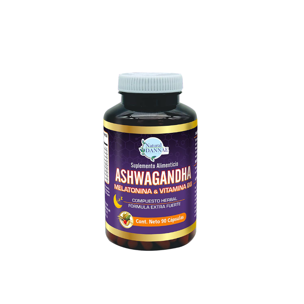 Ashwagandha con Melatonina y Vitamina B6 Natural Dannae