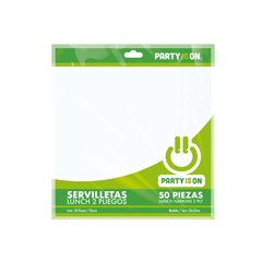 Servilletas Lunch - Party Is On - 50 Pzas
