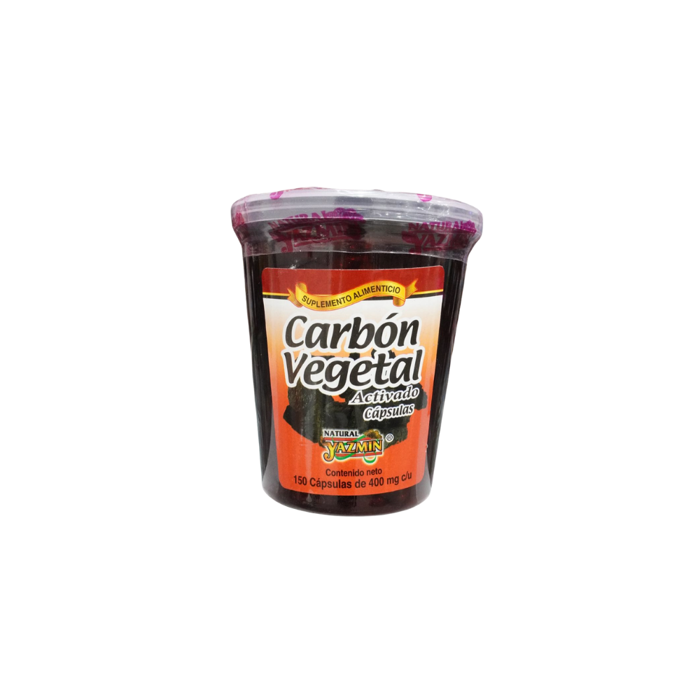 Carbón Vegetal C/150 Cápsulas Yazmín