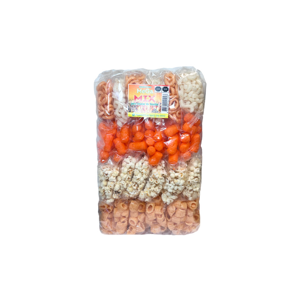 MegaMix para mesa de Snacks - MegaMix - 24 Piezas