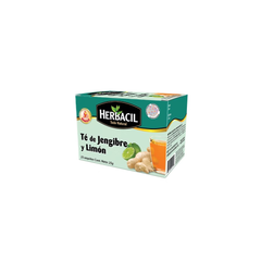 Té de Jengibre y Limón - Herbacil - 25 saquitos