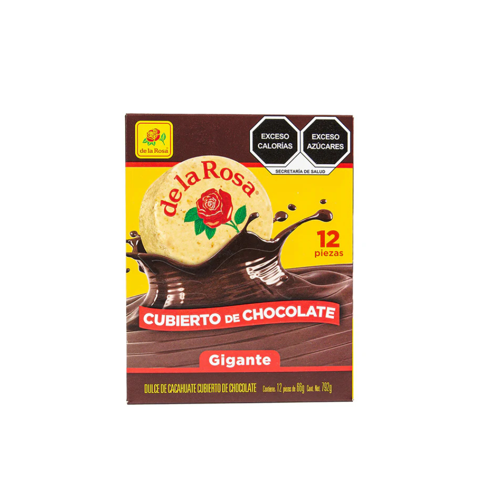 Mazapán Chocolate Gigante - de la Rosa - 12 piezas