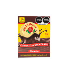 Mazapán Chocolate Gigante - de la Rosa - 12 piezas