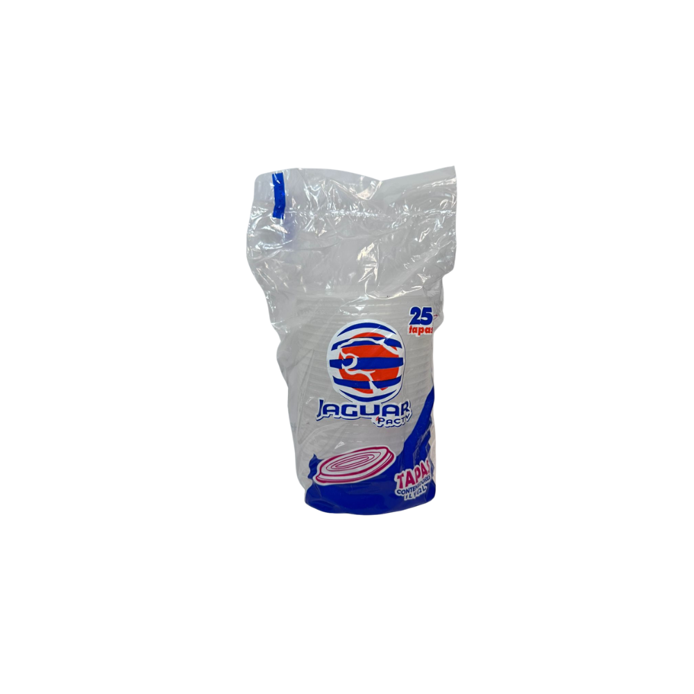 Tapa Plástico P/Envase 1/2 Y 1 Lt C/25 Jaguar