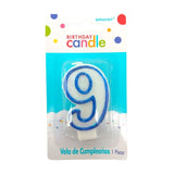 Birthday Candle Vela Glitter Azul - Amscan