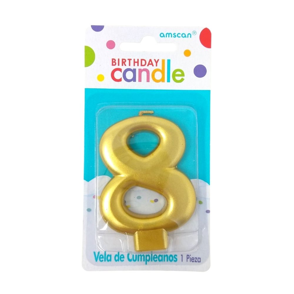 Birthday Candle Vela Dorada - Amscan