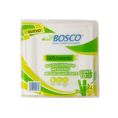 Bio Plato Cuadrado - Bosco - 10 piezas