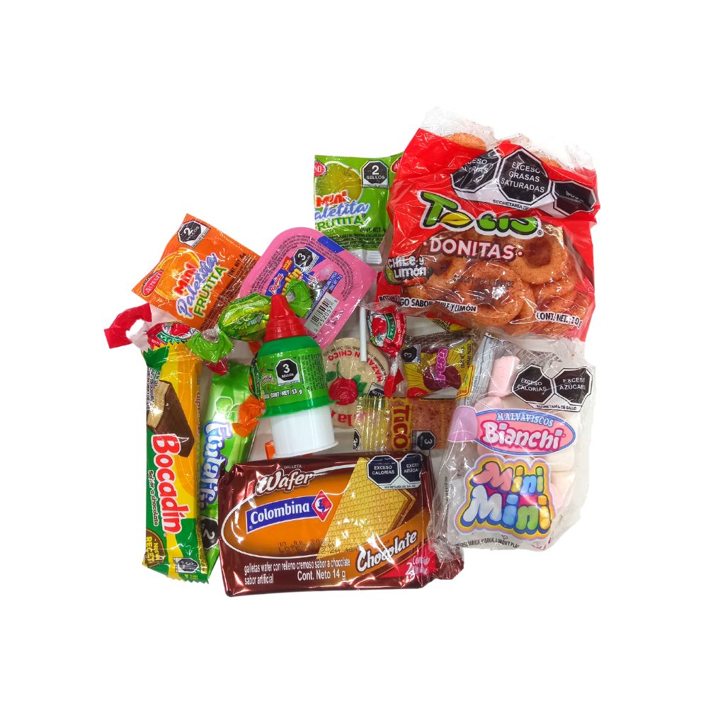 Bolsita con Dulces Listón Naranja