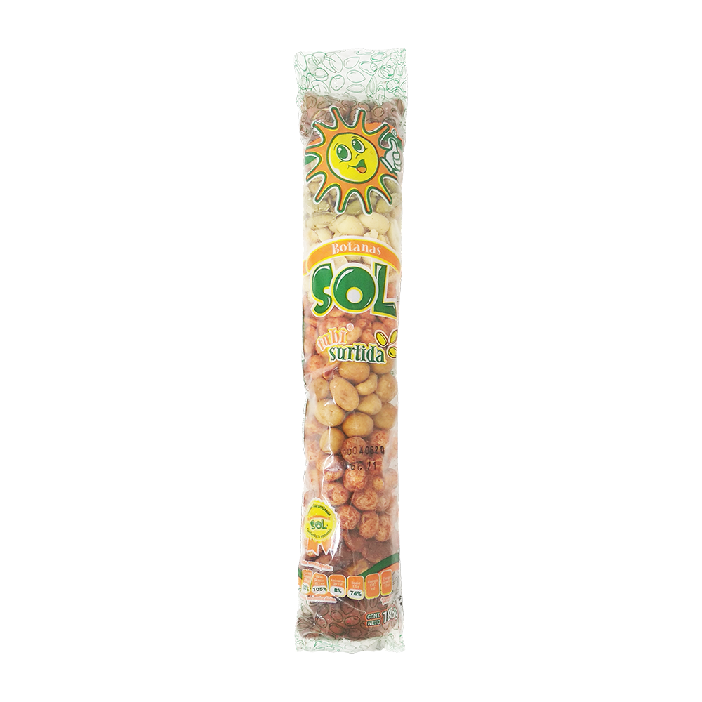 Tubi Surtida - Botanas Sol - 185 g