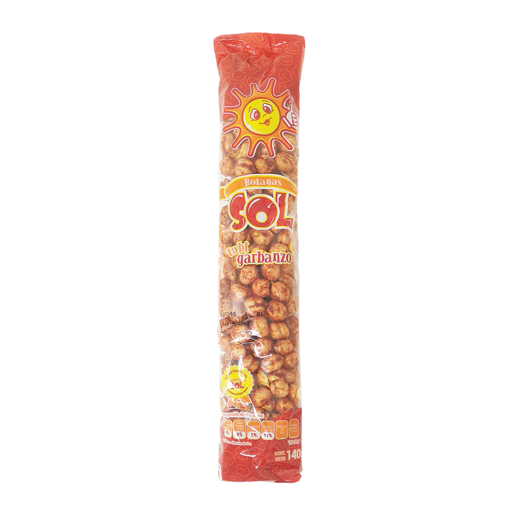 Tubi Garbanzo - Botanas Sol - 140 g