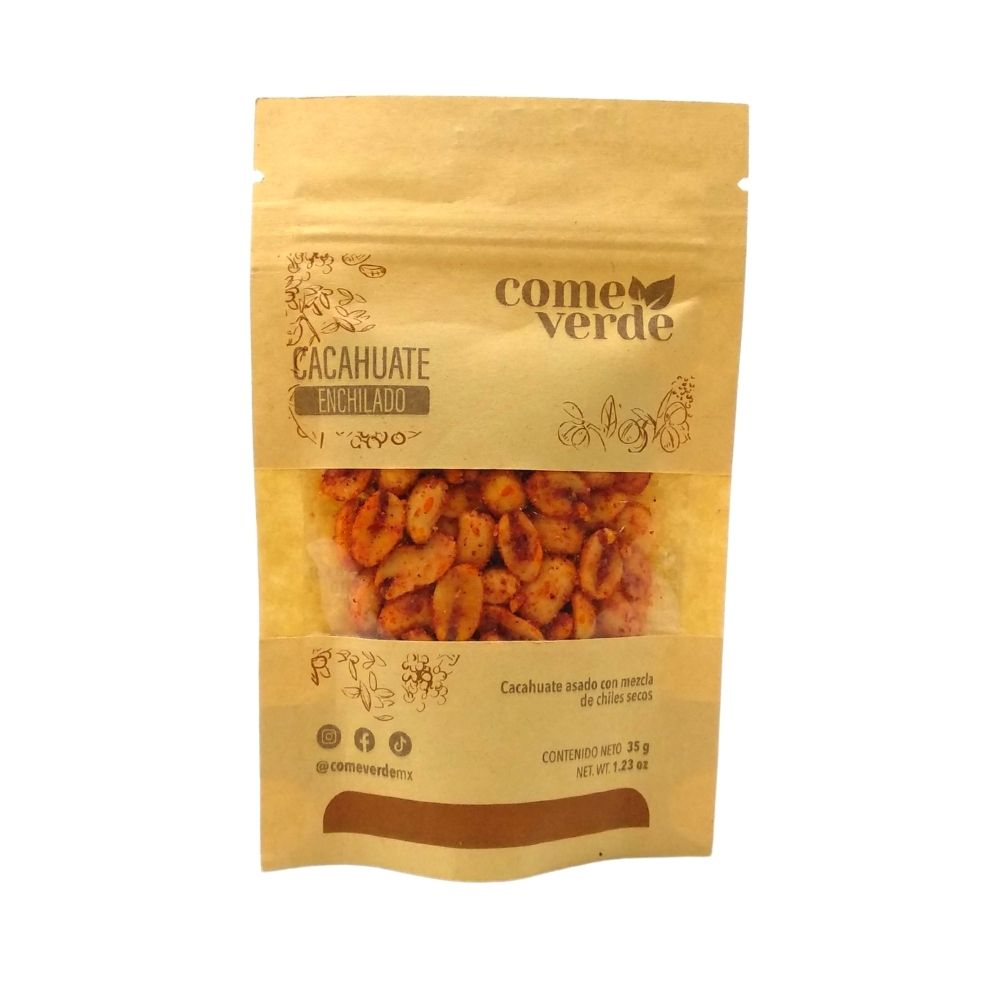 Cacahuate Enchilado - Come Verde - 35 g