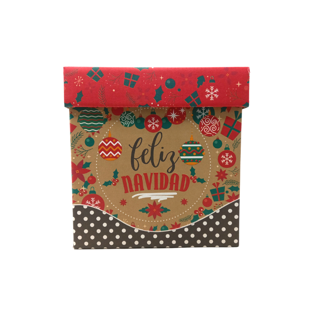 Caja de Regalo Navideña 20x20 cm