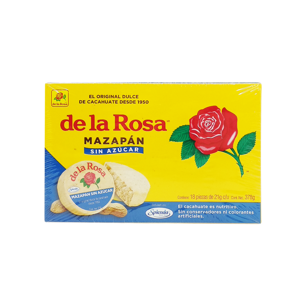 Mazapán sin azúcar - De La Rosa - 378 g