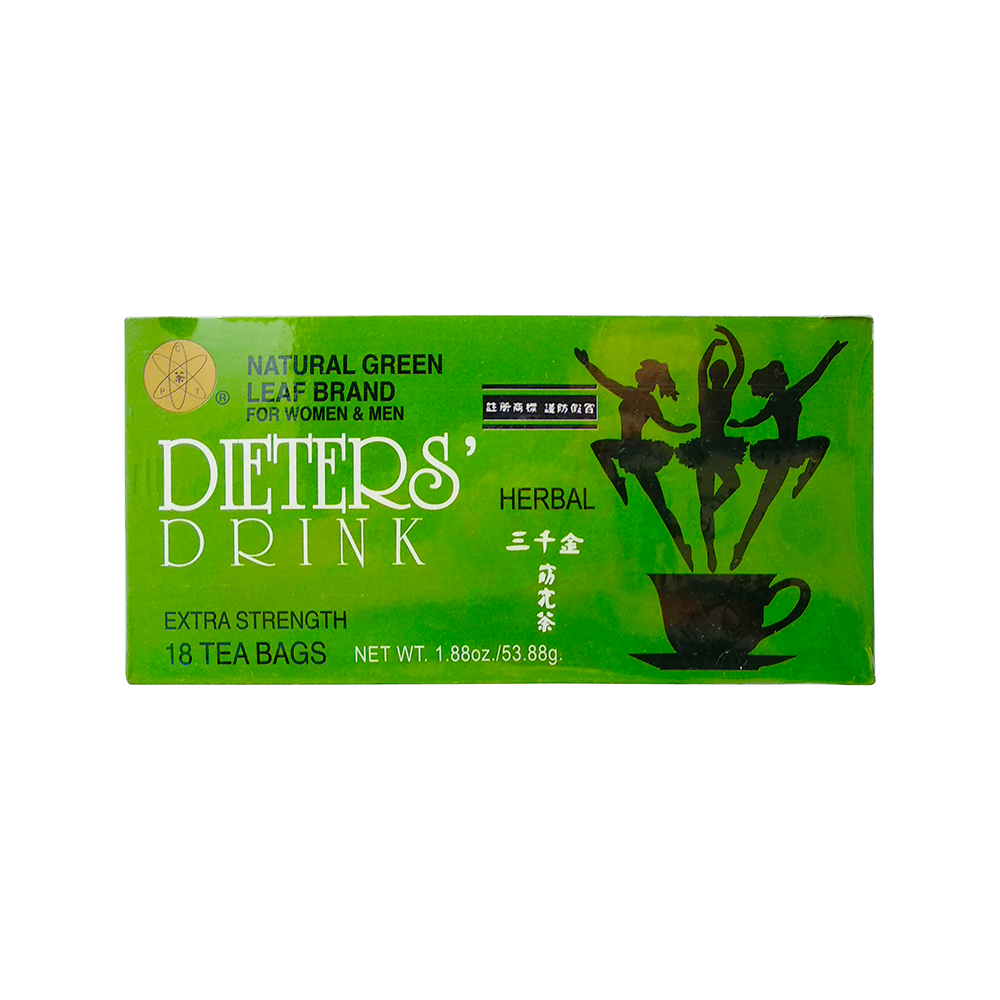 Dieters' Drink - Natural Green Leaf Brand - 18 bolsas