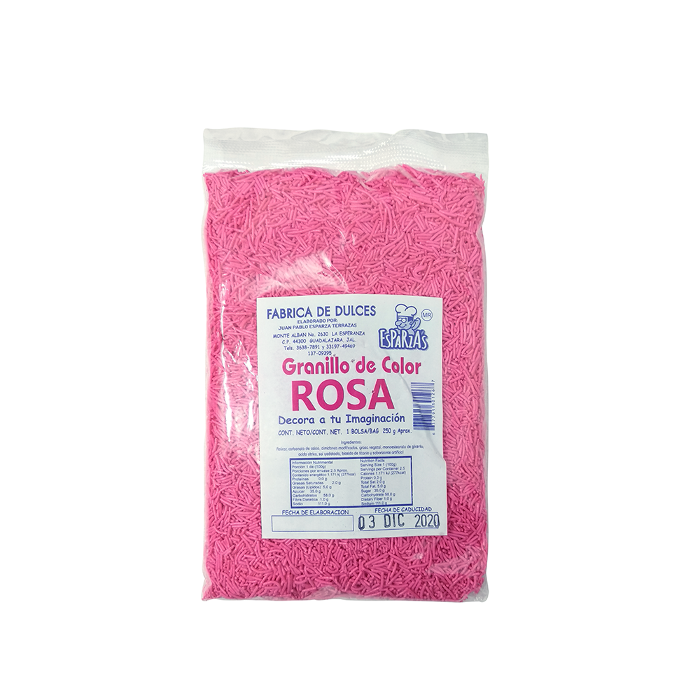 Granillo de color Rosa - Esparzas - 250 g