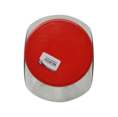 Frasco cuadrado con tapa roja 3 L