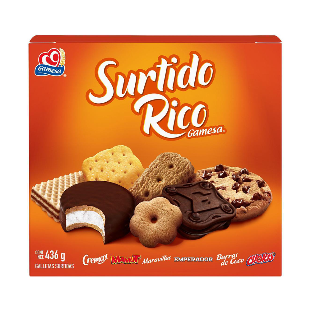Surtido Rico - Gamesa - 436 g – Comercial Zazueta