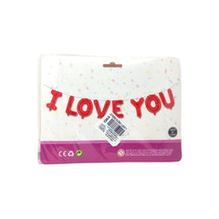 Letrero de Globos  "I love you"