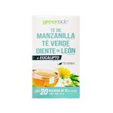 Té de Manzanilla, Te Verde, Diente de León + Eucalipto - Greenside - 20 bolsas