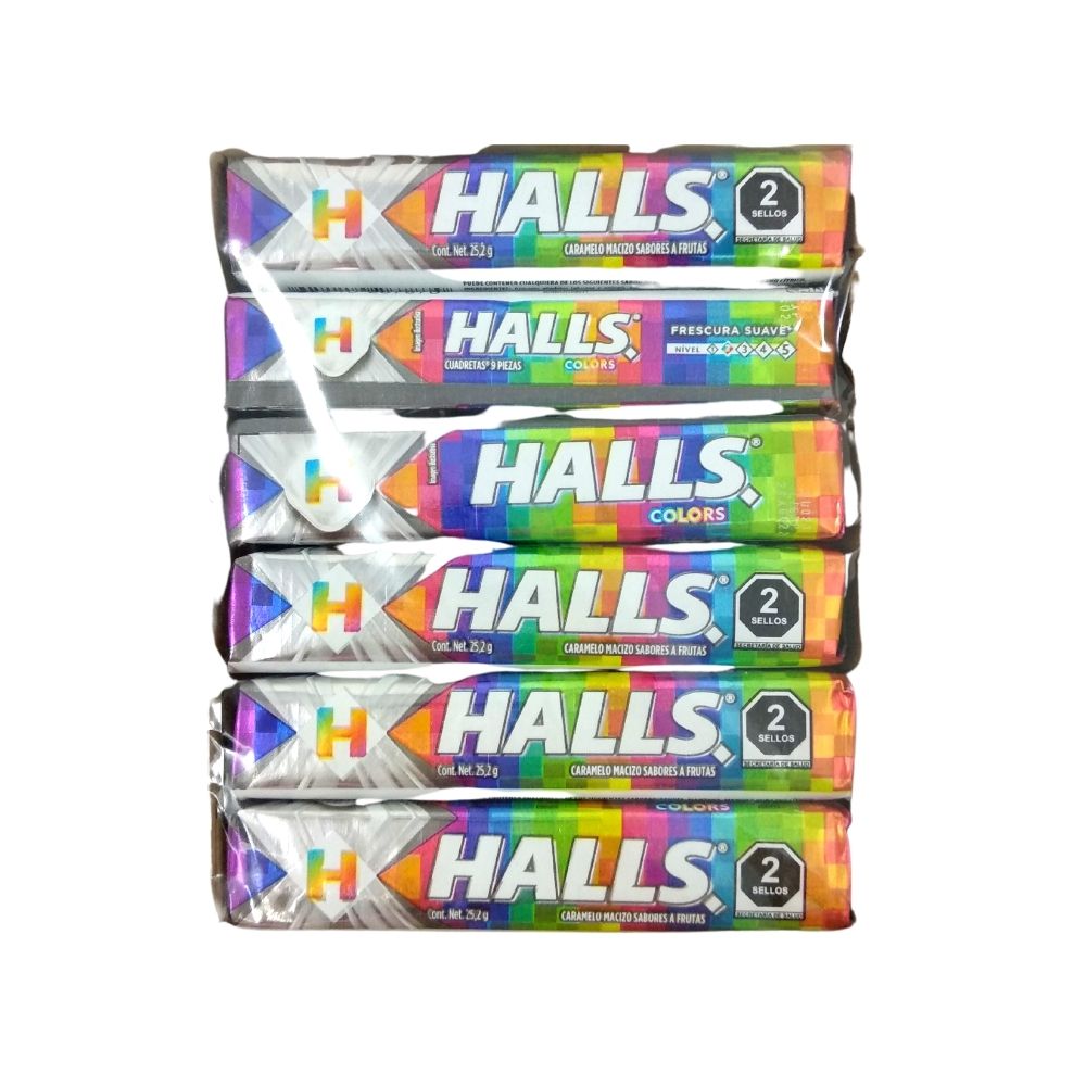 Halls Colors - Mondelez - 12 piezas – Comercial Zazueta