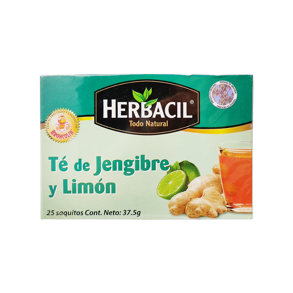 Té de Jengibre y Limón - Herbacil - 25 saquitos