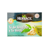 Té de Jengibre y Té Verde - Herbacil - 25 saquitos